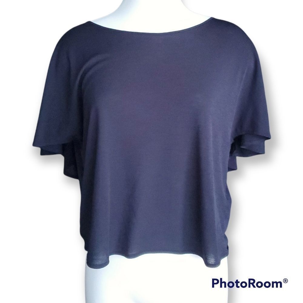 Zara Black Short Sleeve Top
